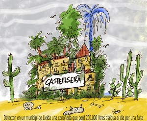 Detecten en un municipi de Lleida una canonada que perd 200.000 litres d’aigua al dia per una&nbsp;fuita.