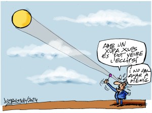 L’eclipsi de sol no es pot veure des&nbsp;d’aqui.