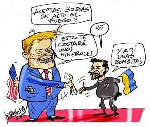 Ucraïna accepta un alto el foc de 30 dies i tancar l’acord de minerals amb els&nbsp;EUA.