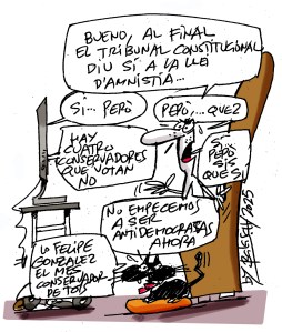 Un Tribunal Constitucional dividit avala l’amnistia al ‘procés’