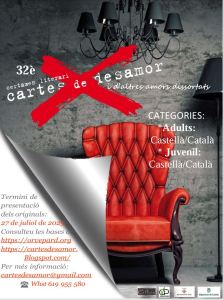 Orvepard convoca el 32 Certament Literari de Cartes de Desamor&nbsp;2025