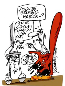 Manda huevos, Mazón