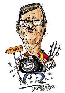 Caricatura de Jubilació de Toni Alcantara. Fotògraf de&nbsp;Premsa