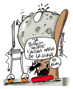 Publiquen la primera imatge de la Terra presa des de la cara oculta de&nbsp;Lluna